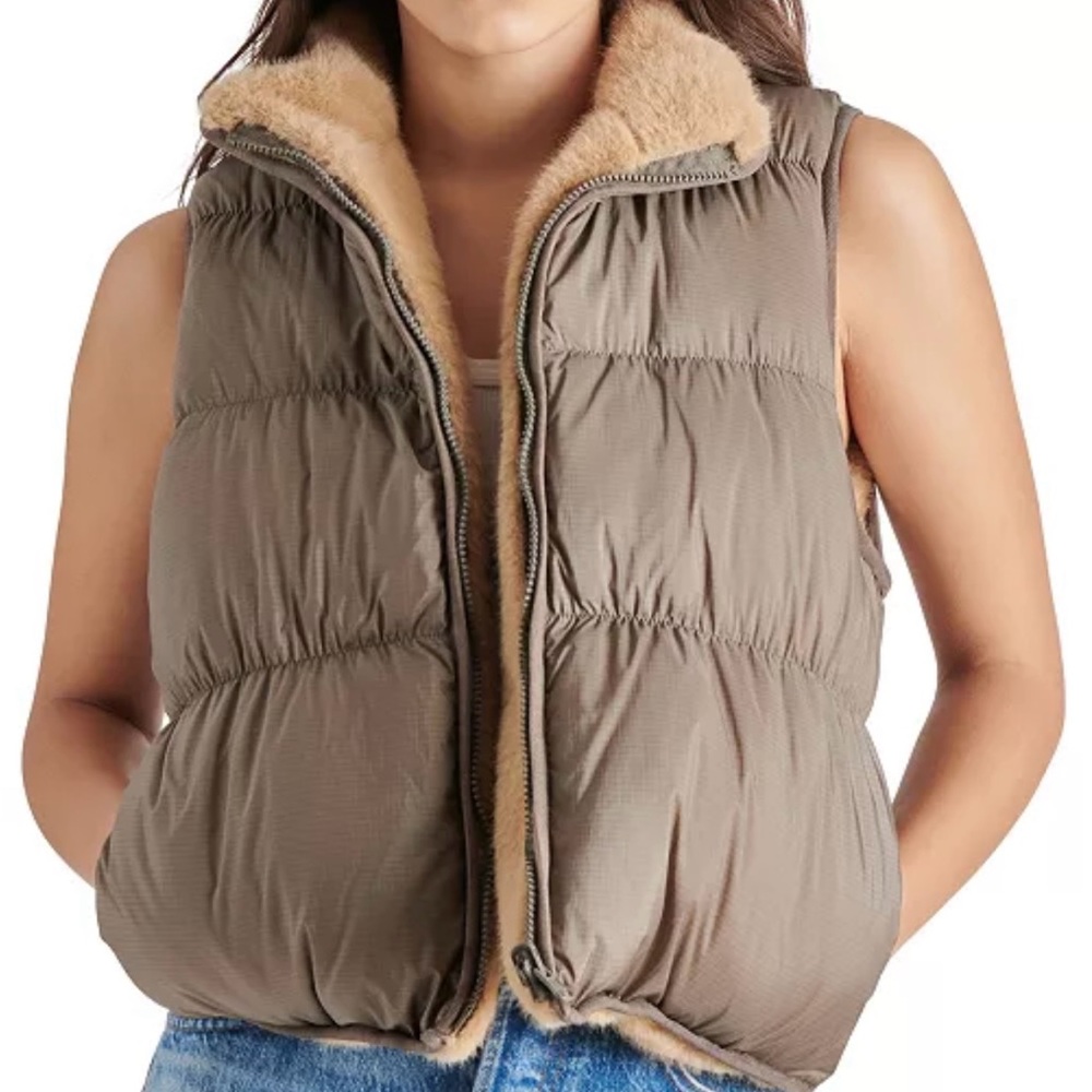 Steve Madden Tan Reversible Outerwear
